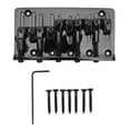 thumbnail image 2 of Bass Bridge Adjustable Saddles High Stability Zinc Alloy Material 5 String Electric Bass Replacement Bridge, 2 of 7