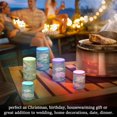 thumbnail image 7 of Set of 2 Flameless Candles Lights with Remote Control Flickering LED Candles Electric Candles for Home Decor Parties Blossoming Lotus, 7 of 7