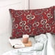 thumbnail image 4 of Fotbe Snake Funda de Almohada Decorativa Estilo Occidental, Lujo en Algodón, Fundas para Almohadas King, Cojín Estampado para Decoración del Hogar-20"x30", 4 of 6