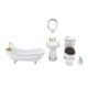 thumbnail image 1 of Juego de baño en miniatura Zulema Decoración de simulación 1:12 Espejo de baño, 1 of 8