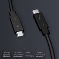 thumbnail image 2 of 4X Cable Typec para 3 Cable de Datos 40Gbps Velocidad 100W Carga RáPida 5K TransmisióN 50Cm, 2 of 5