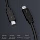 thumbnail image 2 of 4X Cable Typec para 3 Cable de Datos 40Gbps Velocidad 100W Carga RáPida 5K TransmisióN 50Cm, 2 of 5