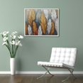 Flowers Florals Landscape Wall Art Picture, Abstract Botanical Grayish