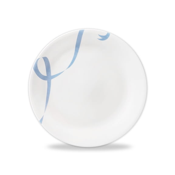 Corelle Blue Ribbons 10.3" Glass Dinner Plate