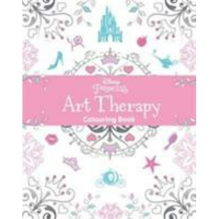 Disney Princess Art Therapy Colouring Book Paperback