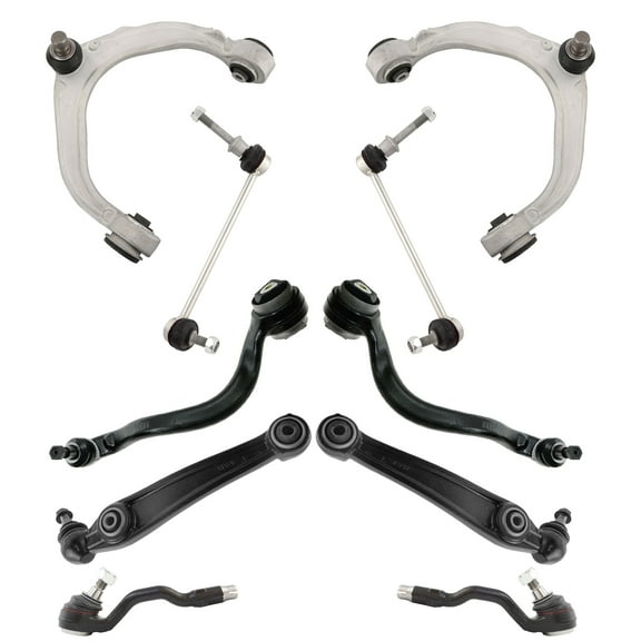 TRQ Steering Suspension Kit Control Arms Ball Joints Sway Links Tie Rods 10pc PSA64985 Fits select: 2007-2013 BMW X5, 2008-2014 BMW X6