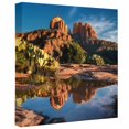 thumbnail image 2 of Desert Canyon Lake Canvas Wall Art for Living Room Bedroom Bathroom, Nature Rustic Southwestern Canvas Art Wall Decor, Artwork for Walls Home Office Decor, 16"x16", 2 of 9
