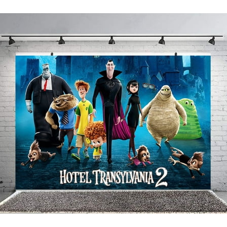 hotel transylvania Backdrop Banner Party Supplies Poster Movie Theme Background for Photography Kids Birthday Decorations