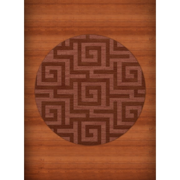 Dalyn Dover Area Rug DV13 Dv13 Coral Squares Maze 6' x 6' Round