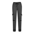 thumbnail image 4 of Tdoqot Mens Pants Slim Fit Casual Straight Leg With Pockets Mens Sweatpants Gray Size L, 4 of 6