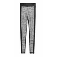 thumbnail image 2 of Layer 8 Girls' Heathered Leggings, Black/Heather ,Size 6, 2 of 2