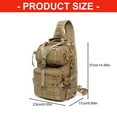 thumbnail image 3 of Breathable Shoulder Bag Abrasion Multi-Compartment for Camping Cycling Daily Commute, 3 of 8