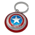 thumbnail image 1 of Metal Key Chain - Marvel - Captain America's Shield Pewter Gifts Toys New 67421, 1 of 3