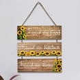 thumbnail image 4 of zhangmingg Sunflower Themed Farmhouse Kitchen Wall Art Wooden Hanging Sign Set for Dining Room Home, 4 of 7
