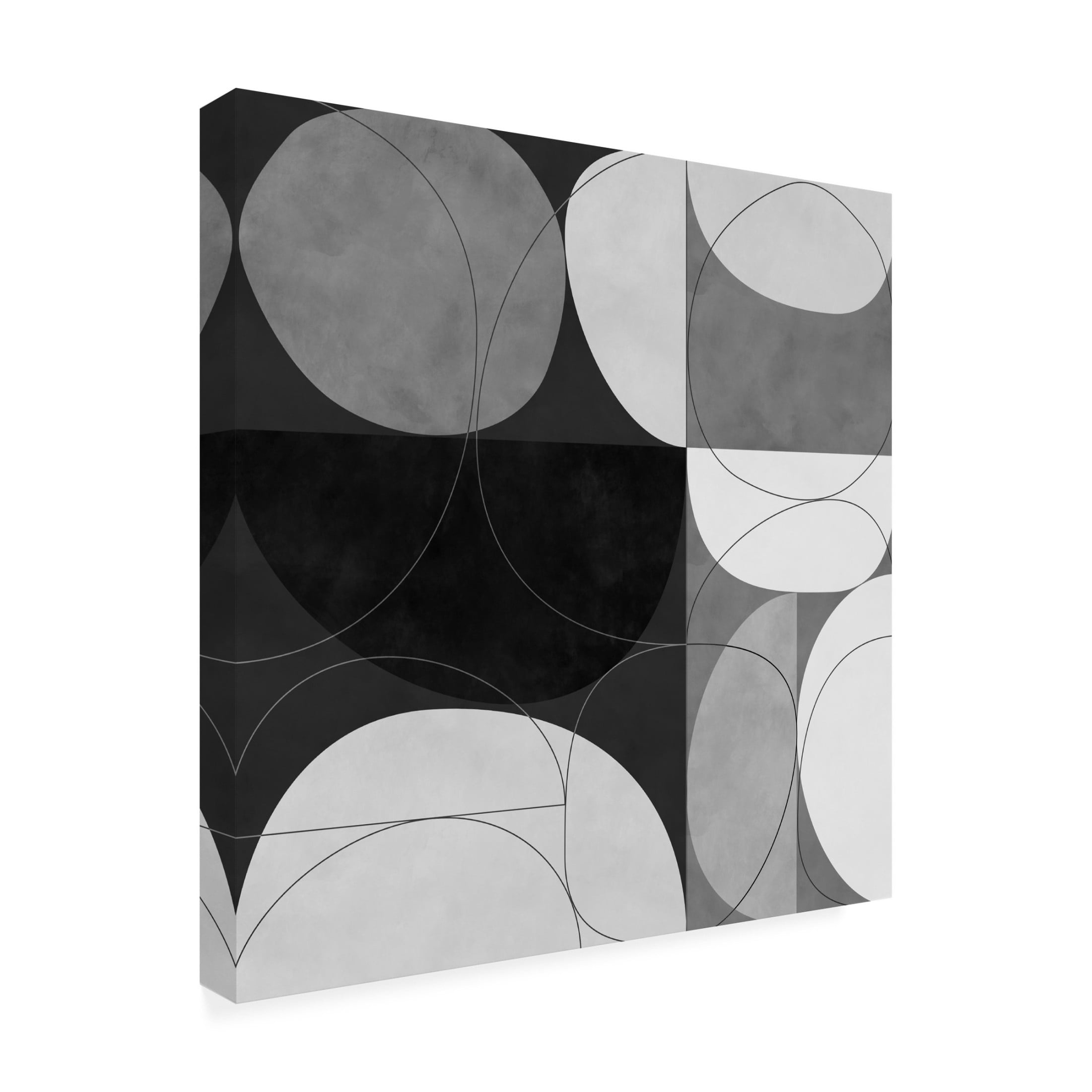Trademark Fine Art Ana Rut Bre Shapesbw3 Canvas Wall Art