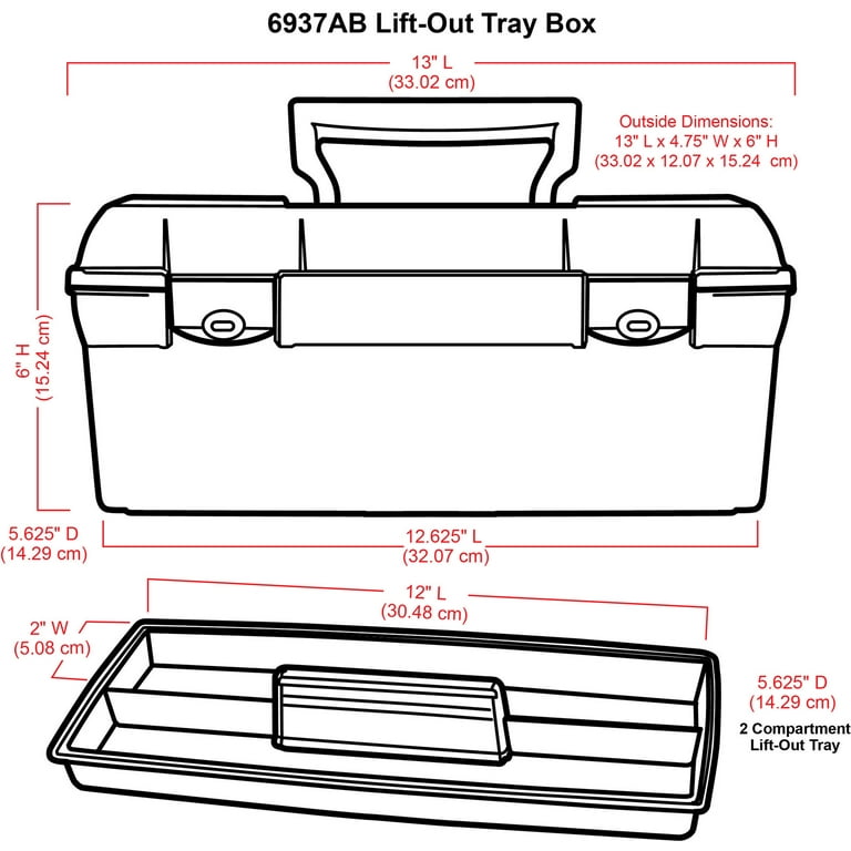 Artbin 6966AB 16 Lift-Out Tray Box