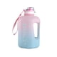 thumbnail image 2 of Botella de agua Sonducket de 2,2 l a prueba de fugas con marcador de tiempo y organizador de bebidas Rosa degradado, 2 of 6