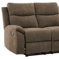 thumbnail image 7 of AC Pacific Ronald 2-Piece Living Room Set, Brown, 7 of 7