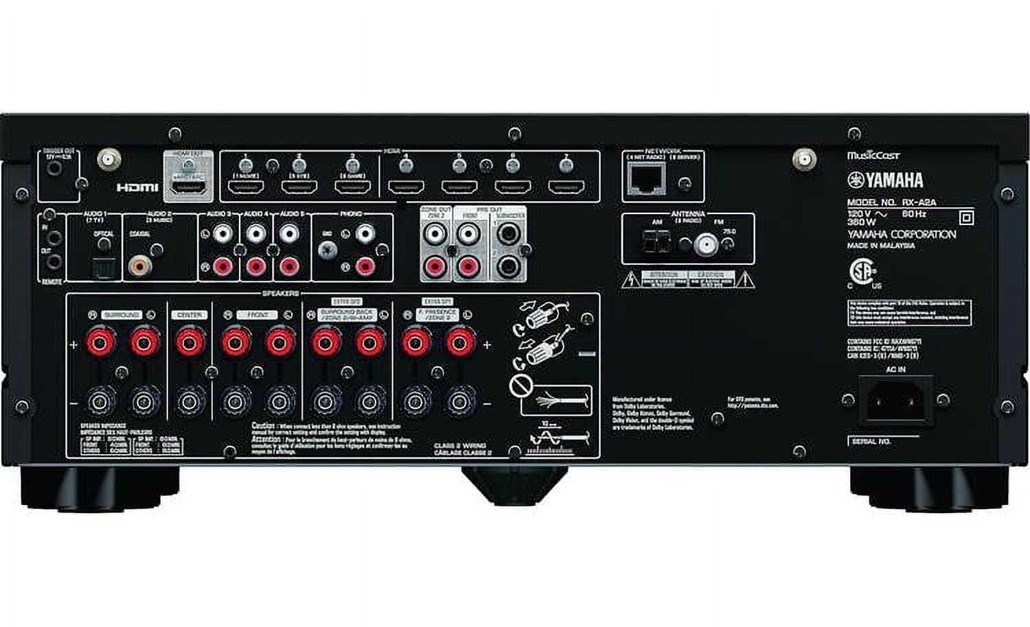 Yamaha AVENTAGE RX-A2A 7.2-Channel Home Theatre A/V Receiver with