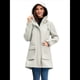thumbnail image 5 of Chaquetas Softshell Impermeables para Mujer, Abrigos Cálidos con Forro y Capucha, Chaqueta Impermeable Larga. Gris XXXL, 5 of 8