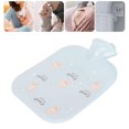 thumbnail image 4 of Bolsa de agua caliente, bolsa de agua caliente de PVC de 1300 ml, bonita bolsa de agua caliente para calentar el cuello, los hombros y las manos, compresa fría y caliente segura para mujeres, niñas, 4 of 5