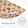 thumbnail image 3 of Sikiie ladybug and flower Print Plush Pillow Cover, Wrinkle-proof and Stain-resistant Pillow Protector without Pillow Core, Home Decoration-16"x24", 3 of 6