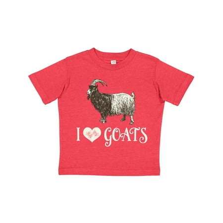 

Inktastic I Love Goats Gift Gift Toddler Boy or Toddler Girl T-Shirt