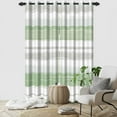 thumbnail image 6 of Nanqianyi Green Stripe Blackout Curtains for Bedroom, 42 x 63 Inches Room Darkening Window Curtains Thermal Insulated Grommet Drapes for Living Room, 2 Panels, 6 of 8