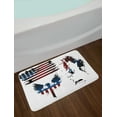 thumbnail image 2 of American Flag Bath Mat, Set with Bald Eagle Symbol and Stripes Stars Statue of Liberty Grunge Retro, Non-Slip Plush Mat Bathroom Kitchen Laundry Room Decor, 29.5 X 17.5 Inches, Navy Maroon, Ambesonne, 2 of 2