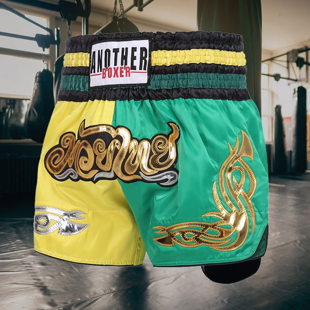 Pantalones cortos de boxeo Pantalones de kickboxing de lucha usable Resistentes a rasgaduras para suministros deportivos JShteea El nuevo