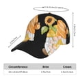 thumbnail image 2 of Rateoe Sunflower Gnomes 5 Pattern Baseball Cap Outdoor Cap Mountain Dad Hat - Unstructured Soft Cotton Cap-Adjustable UV Protection Cap, 2 of 6