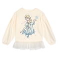 thumbnail image 2 of Disney Frozen Toddler Girls' 2-Piece Sweatshirt and Leggings Set White Blue, 2 of 7