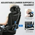 thumbnail image 2 of LIFERECORD High-Back Ergonomic Office Chair for Adults with Lumbar Support Headrest & Armrests, 2 of 5