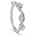 thumbnail image 3 of Pompeii 1/2Ct Marquise Diamond Wedding Vine Stackable Ring in White Yellow or Rose Gold, 3 of 6