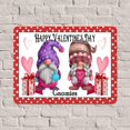 thumbnail image 5 of Letreros metálicos retro "Feliz Día de San Valentín, gnomos con corazón", placa de metal de 30 x 40 cm, 5 of 5