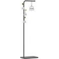 thumbnail image 4 of Metal Coat Rack, Modern Coat Tree with 3 Hooks, L Shaped Coat Hanger Stand, Freestanding Coat Rack for Entryway and Corner, Black, 4 of 6