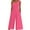 Hot Pink, variant on Miqool Women's Summer Jumpsuits Dressy Casual Sleeveless V Neck Wide Leg Long Pants Romper Vacation Beach One Piece Outfits with Pockets