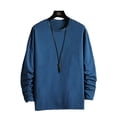 thumbnail image 2 of Mens Casual Long Sleeves T Shirt V Neck Slim Blouse Activewear Pullover Tops Tee, 2 of 8