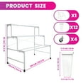 thumbnail image 3 of 3-Tier White Movable Flower Stand with 12 White Pots, for Schools, Laboratories and Commercial Use in Workshops, 3 of 8