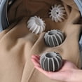 thumbnail image 4 of Bola de lavandería de silicona reutilizable, Herramientas de limpieza de ropa, eliminador de pelo de mascotas, lavadora, atrapador de pelo de gato, Bola de lavandería, 6cm, 4 of 4
