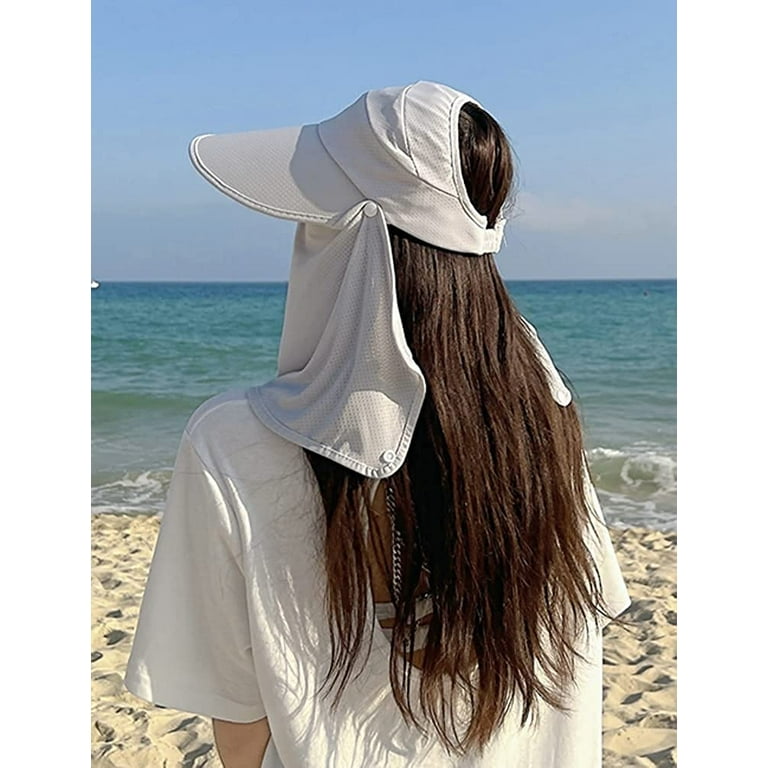 CoCopeaunts Women's Sun Hats Wide Brim Visors UV Protection Mesh