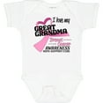 thumbnail image 3 of Inktastic I Love My Great Grandma- Breast Cancer Awareness- Hope, Support, Love Boys or Girls Baby Bodysuit, 3 of 5