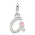 thumbnail image 2 of 925 Sterling Silver Letter G Shaped with Enamel Pendant, 2 of 3