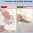 thumbnail image 4 of Double Sided Dishwashing Sponge 3-Pack ,Non Stick Oil Degreasing Dishwashing Cloth Scouring Pads with Silver Decontamination & Thick Sponge, 4 of 6