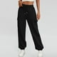 thumbnail image 2 of Pantalones deportivos cargo para mujer: forrados de felpa, cintura alta, holgados, con bolsillos, pantalones informales de moda para otoño, 2 of 6