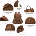 thumbnail image 4 of Sunyuer Nylon Corduroy Anti-Theft Backpack for Women – Multi-Carry, Spacious & Stylish with 4 Color Options, 4 of 8