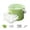 Green, variant on Drawer Type Ice Cube Storage Bucket Easy Release Ice Tray Container With Handle Leakproof Ice Storage Bin For Fridge Cocktail Drinks Party(White-17.5X14X17.5Cm)