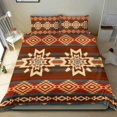 thumbnail image 4 of Juego de cama estampado rojo nativo americano LT10, 4 of 6