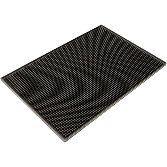 TrueCraftware- Brown Large Rubber Bar Service No-Slip Mat 18" x 12"- Heavy Duty Bar Service Spill Mat Countertop Drip Mat Perfect for Bars Home & Restaurants
