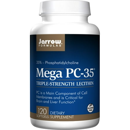 Jarrow Formulas Mega PC-35 Lecithin, Supports Brain and Liver Function*, 120 Softgels